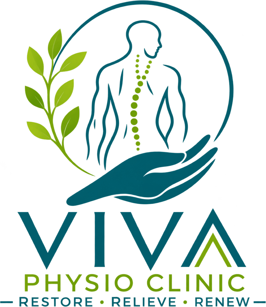 VIVA Physio Clinic · Restore · Relieve · Renew